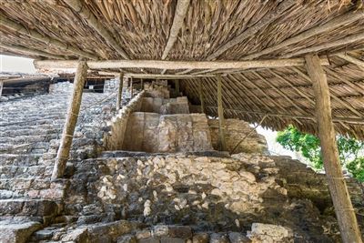 Mexiko Halbinsel Yucatan Mayastätte Kohunlich